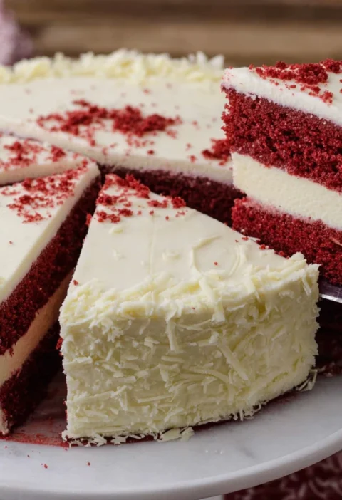 Decadent Red Velvet Cheesecake Sensual Valentines Day Indulgence