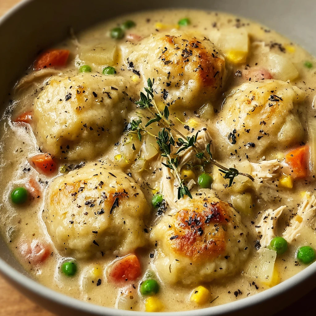 Dump and Go Crockpot Chicken and Dumplings
