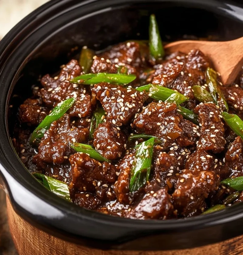 Fallapart Tender Slow Cooker Mongolian Beef Juicy Flavorful