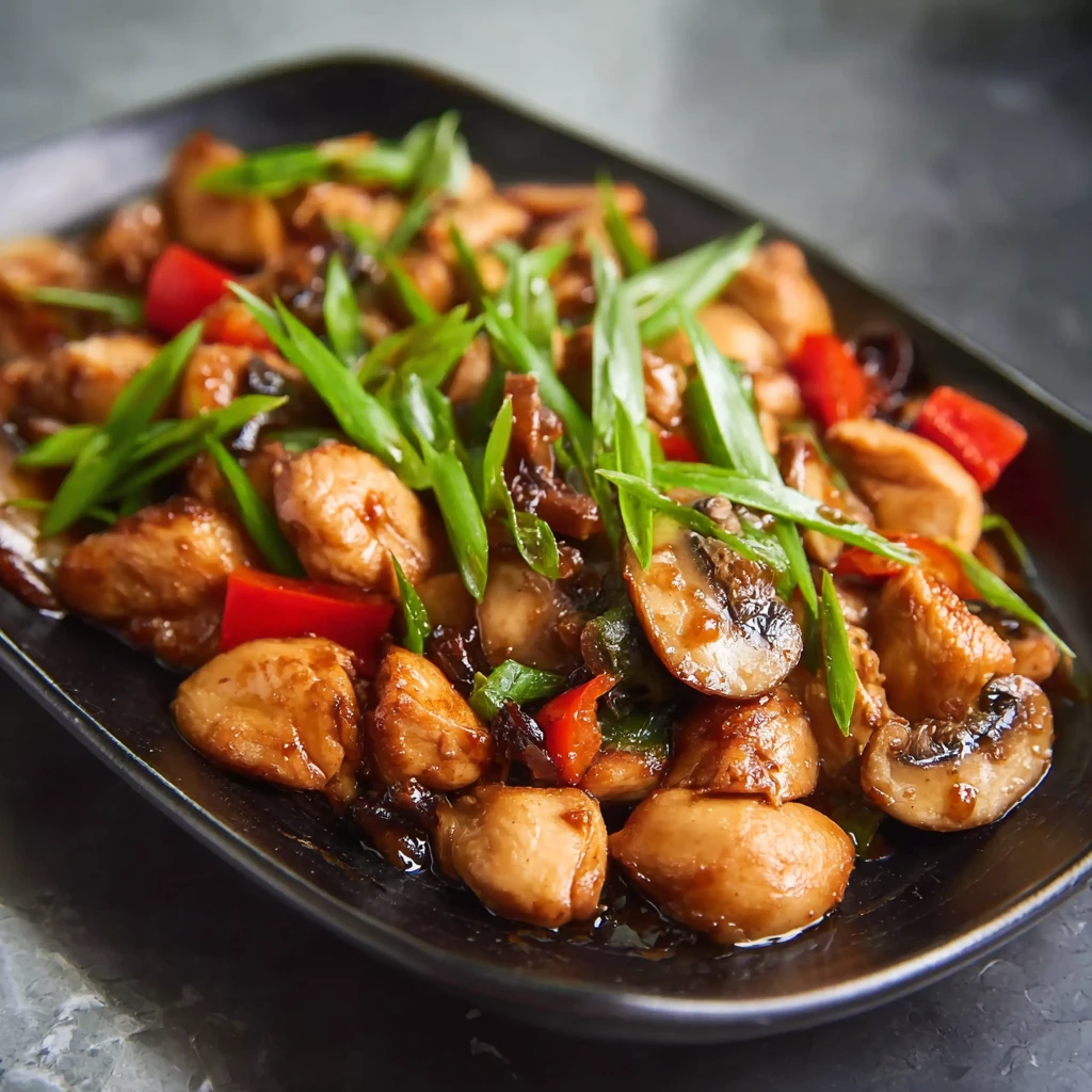 Mouthwatering Chicken in Oyster Sauce Stir Fry with Mushrooms