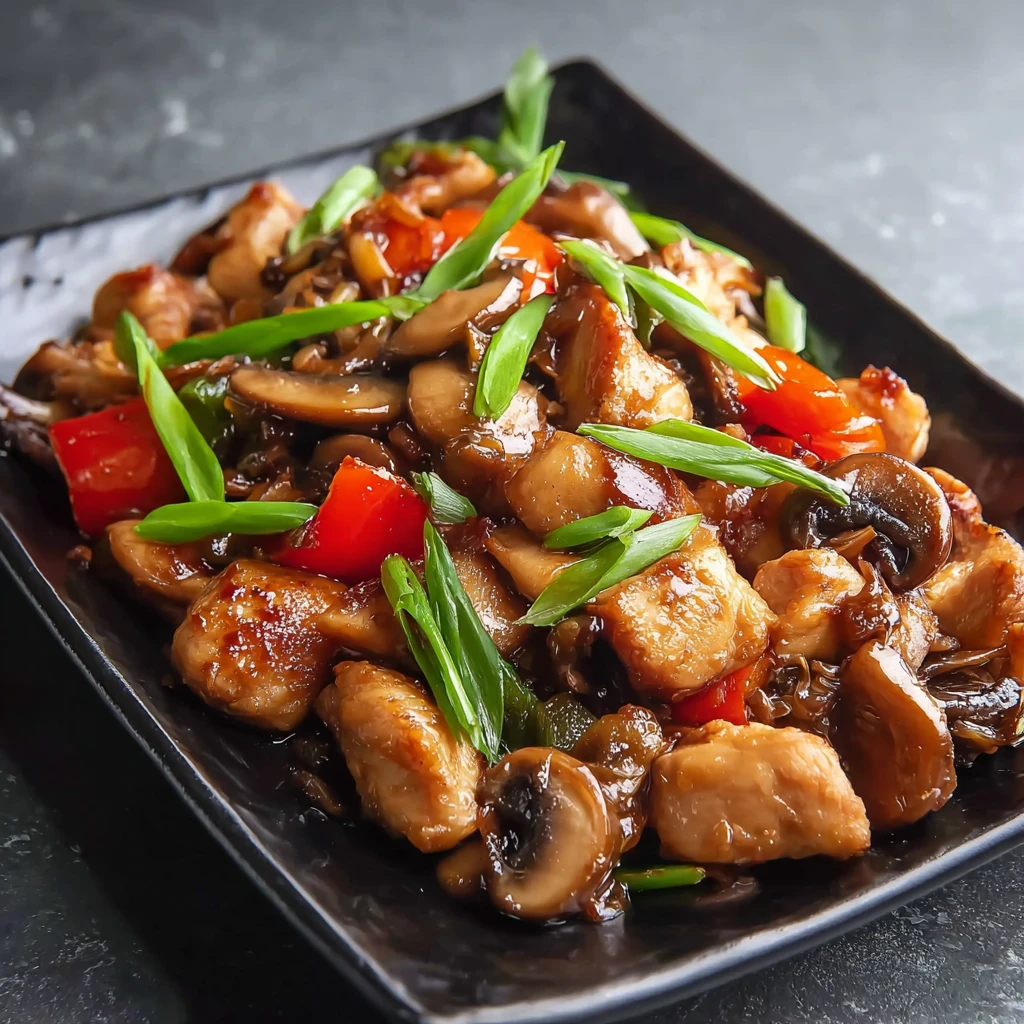 Mouthwatering Chicken Oyster Sauce Stir Fry Mushrooms