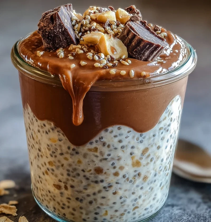 Peanut Butter Cup Overnight Oats