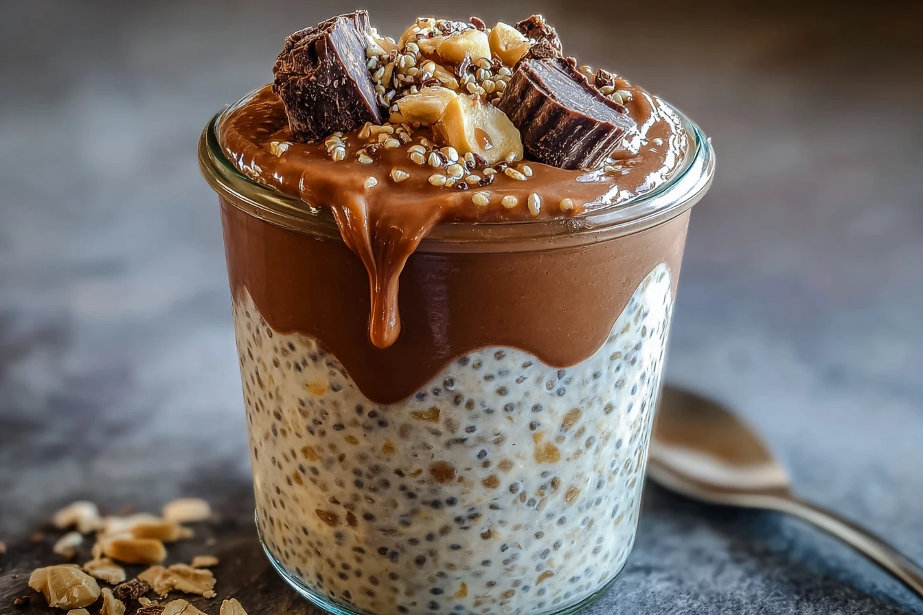 Peanut Butter Cup Overnight Oats