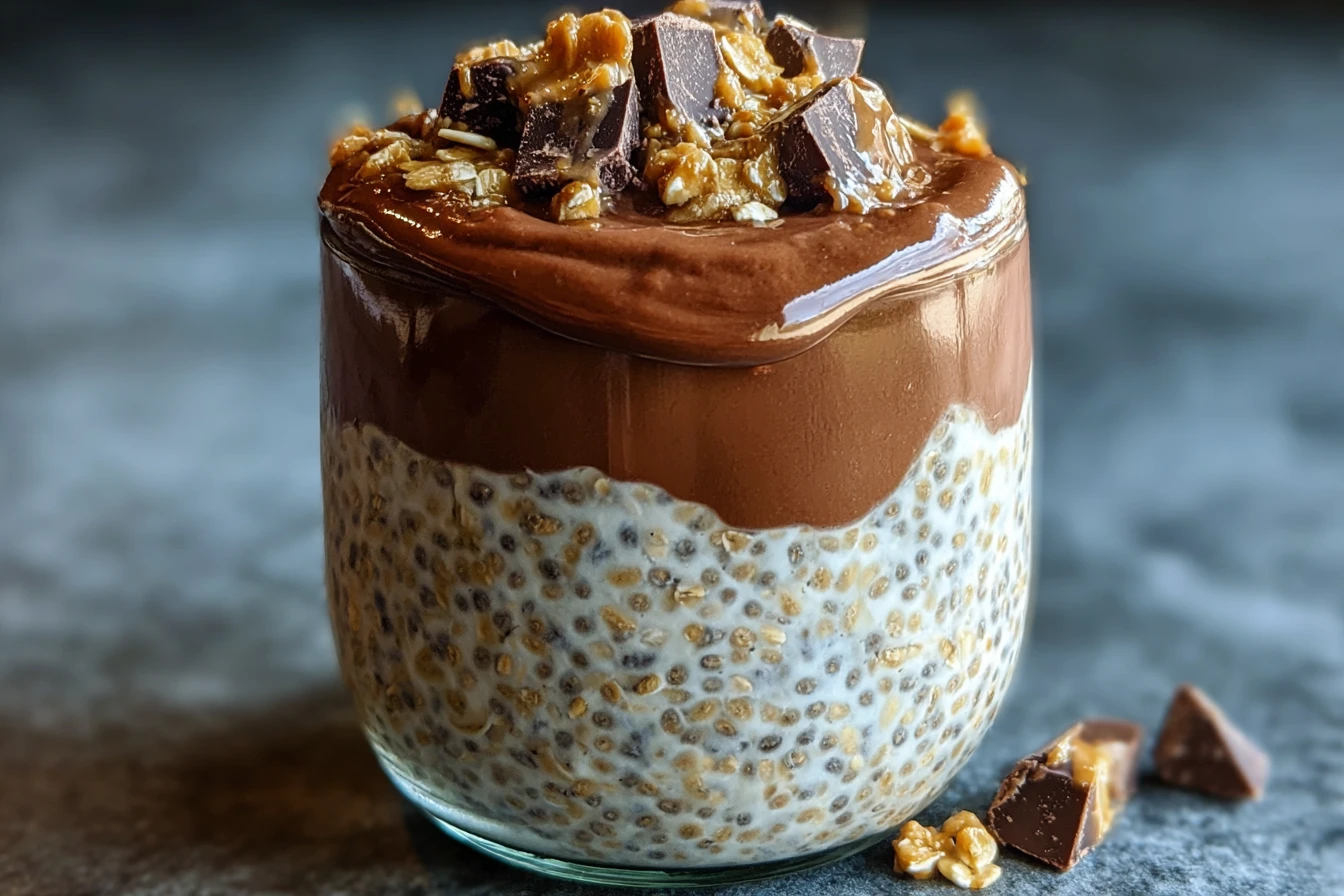 Peanut Butter Cup Overnight Oats