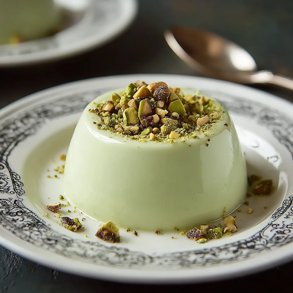 Pistachio Panna Cotta: Elegant Dessert with a Nutty Twist