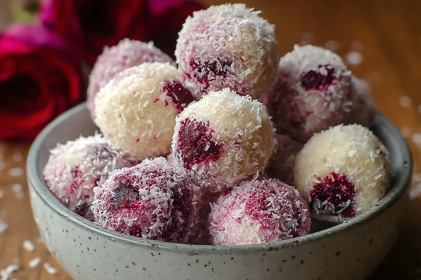 Rose White Chocolate Truffles