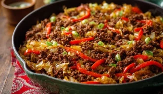 Savory Asian Beef Cabbage Stir Fry Flavorful Surprise