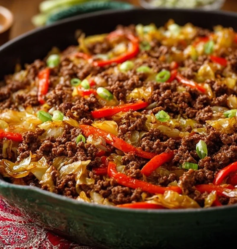Savory Asian Beef Cabbage Stir Fry Flavorful Surprise