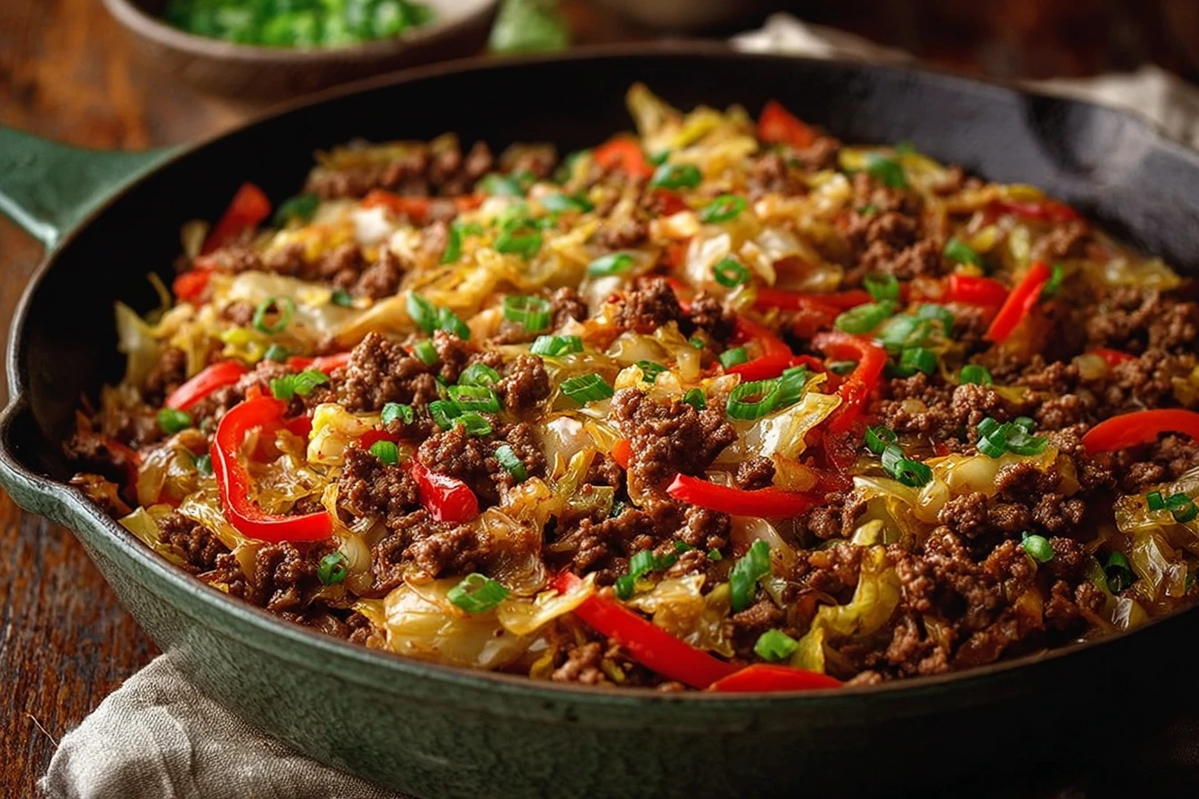 Savory Asian Beef Cabbage Stir Fry Flavorful Surprise