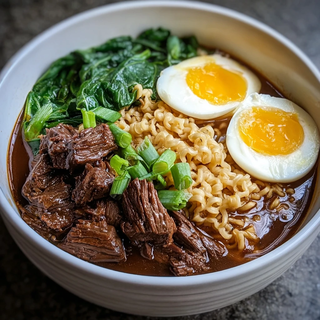 Slow Cooker Beef Ramen Noodles