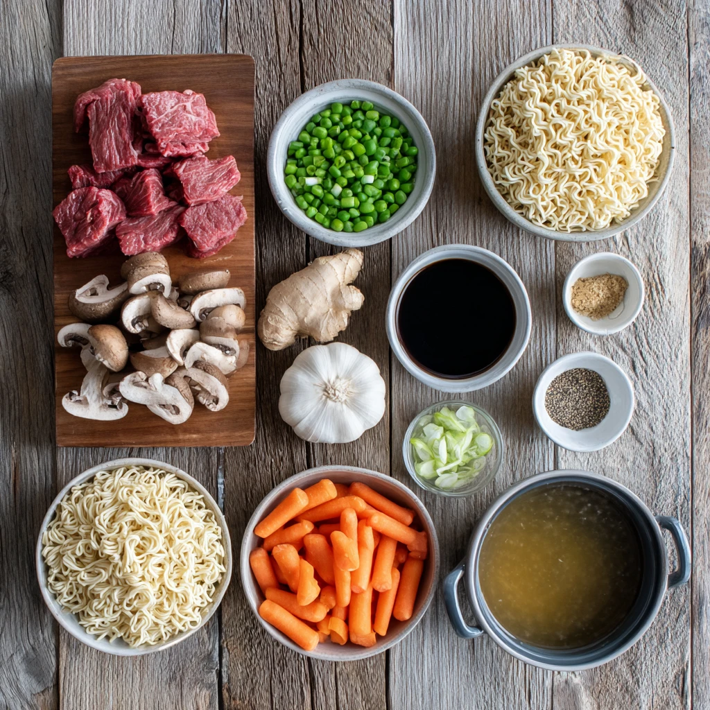 Slow Cooker Beef Ramen Noodles