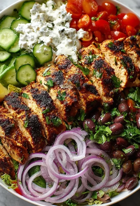 Spiced Grilled Chicken Salad
