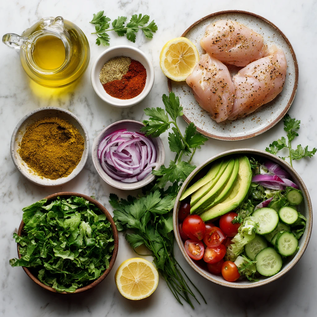 Spiced Grilled Chicken Salad