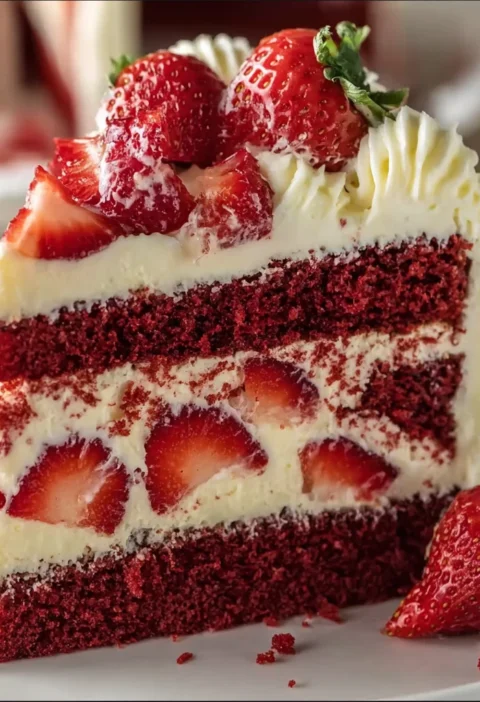 Strawberry Velvet Cake Soft Moist Creamy Recipe