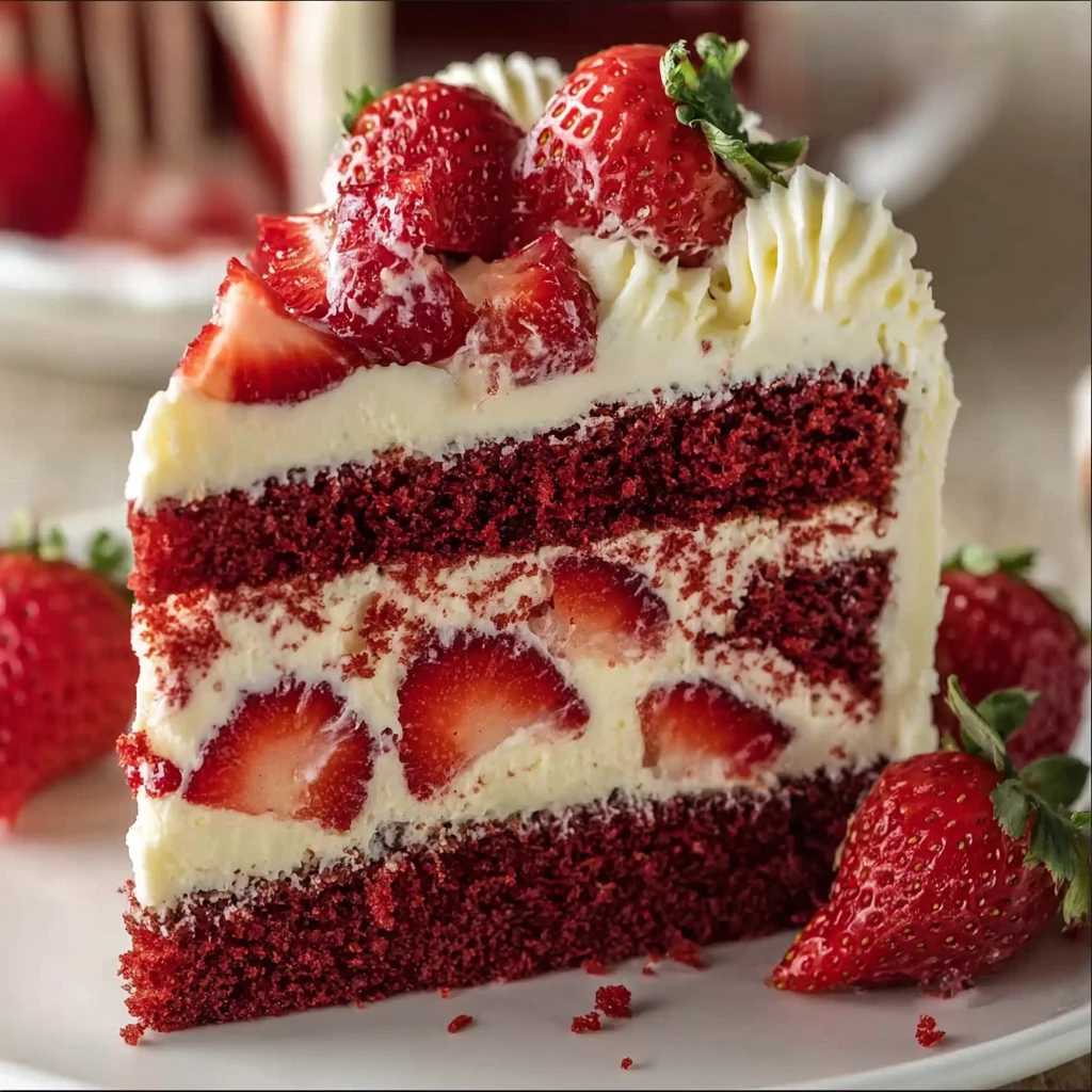 Strawberry Velvet Cake – Soft, Moist & Creamy Strawberry Cake Recipe