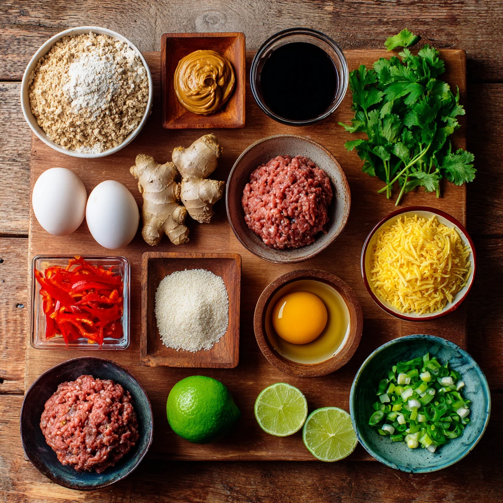 Thai Peanut Turkey Burgers