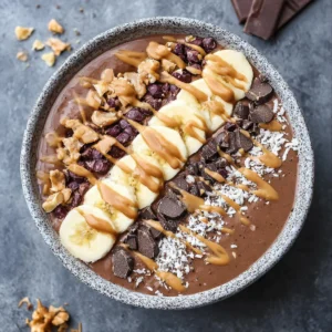 Thick and Creamy Snickers Smoothie Bowl for Pure Indulgence