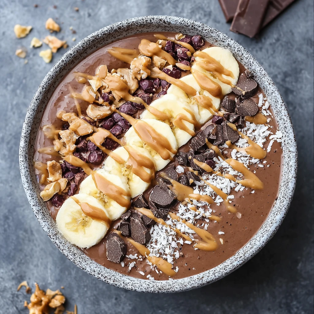 Thick and Creamy Snickers Smoothie Bowl for Pure Indulgence
