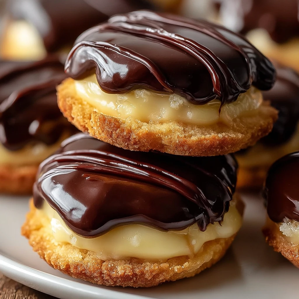 Boston Cream Pie Cookie Bites – Easy Mini Dessert Recipe
