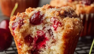 Cherry Cobbler Muffins