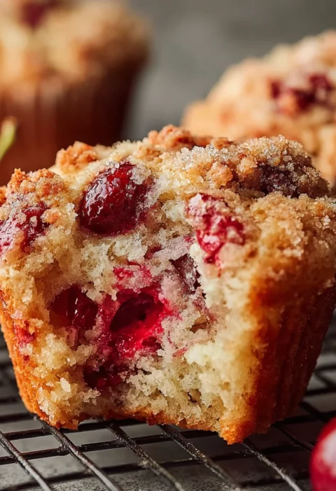 Cherry Cobbler Muffins