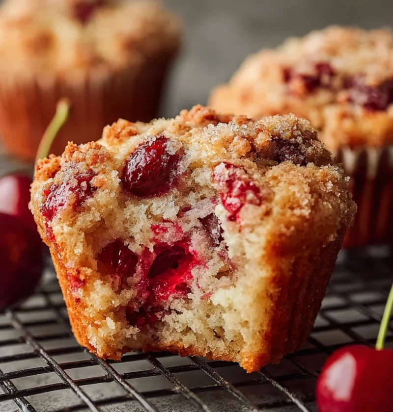 Cherry Cobbler Muffins