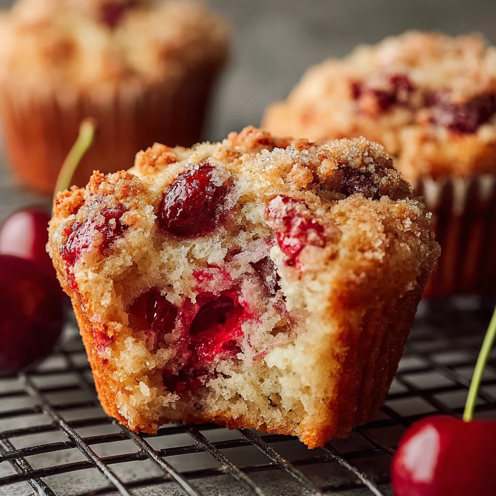 Cherry Cobbler Muffins