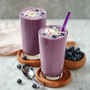 Cottage Cheese Blueberry Smoothie (High Protein!)