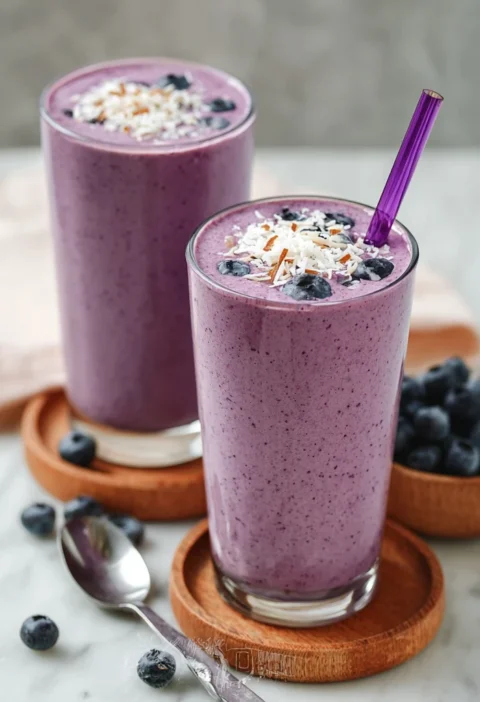 Cottage Cheese Blueberry Smoothie High Protein