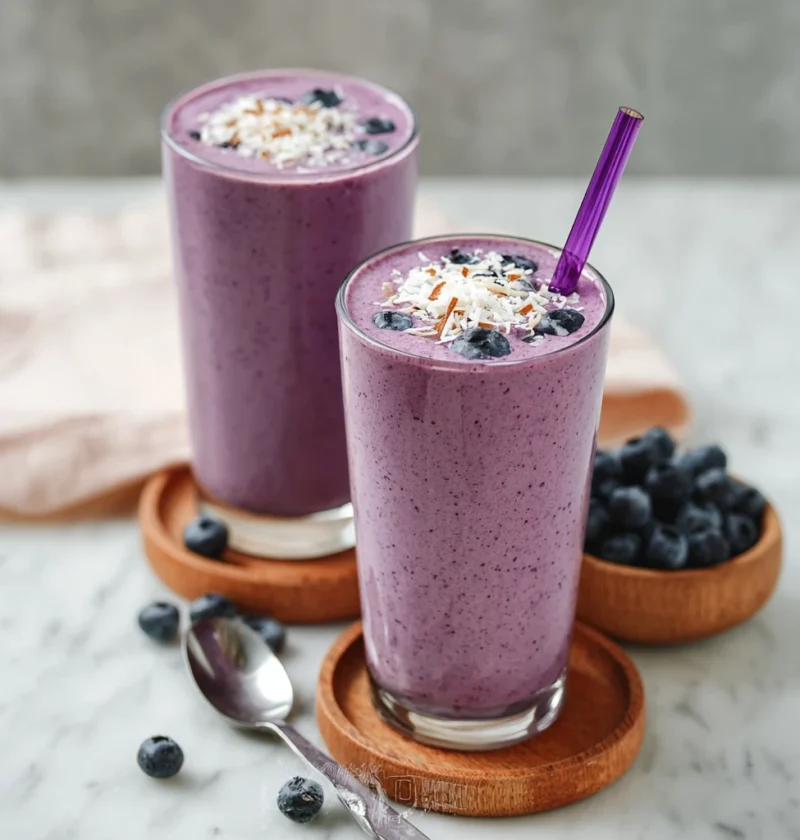 Cottage Cheese Blueberry Smoothie High Protein