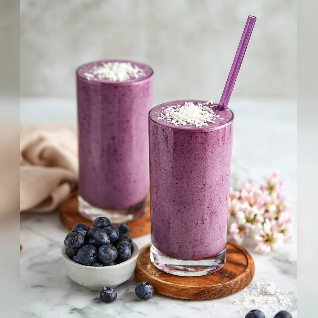 Cottage Cheese Blueberry Smoothie High Protein