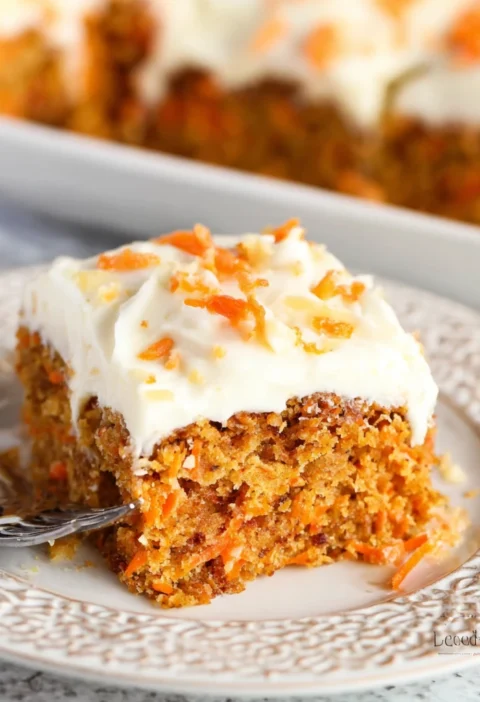 Cottage Cheese Carrot Cake Bars