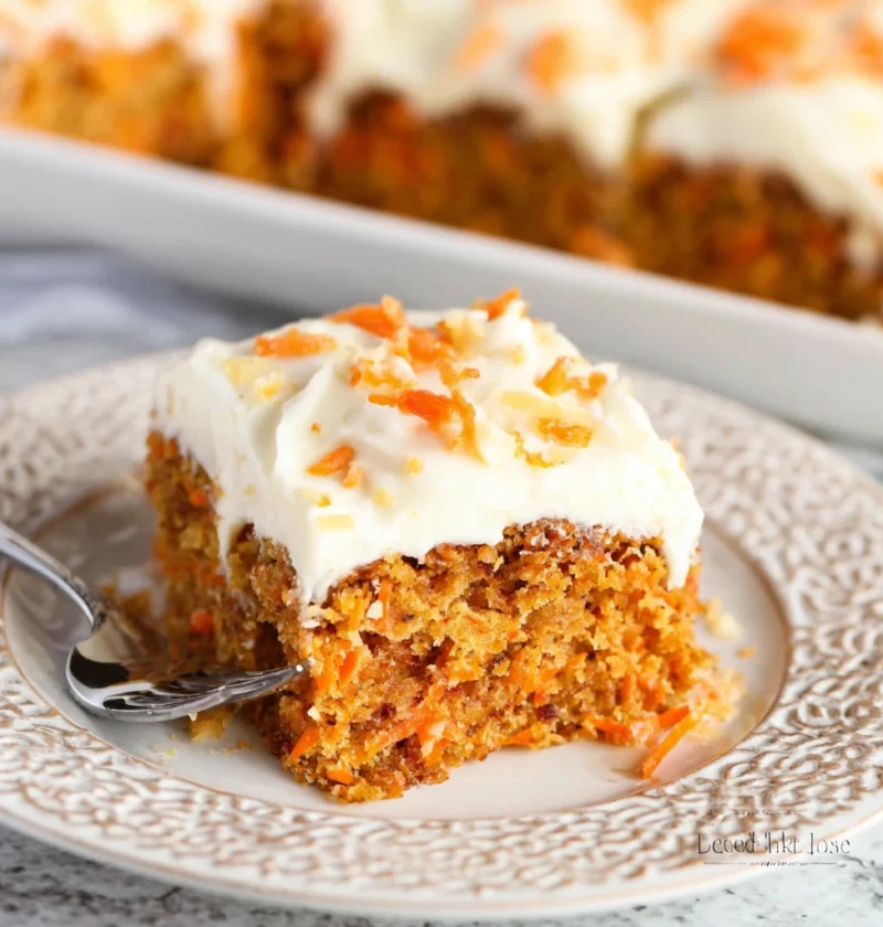 Cottage Cheese Carrot Cake Bars
