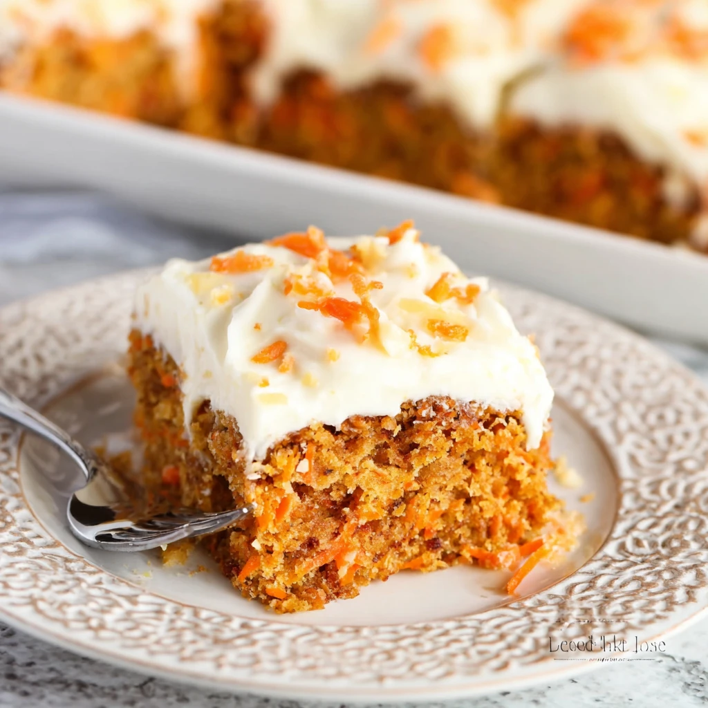 Cottage Cheese Carrot Cake Bars