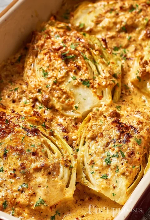 Creamy Garlic Butter Melting Cabbage