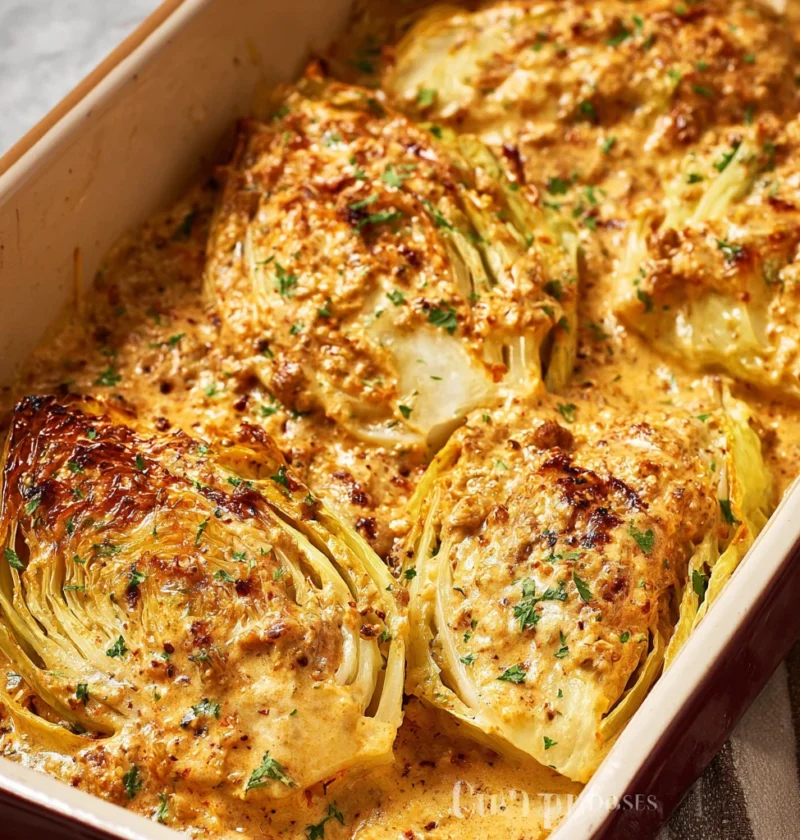 Creamy Garlic Butter Melting Cabbage