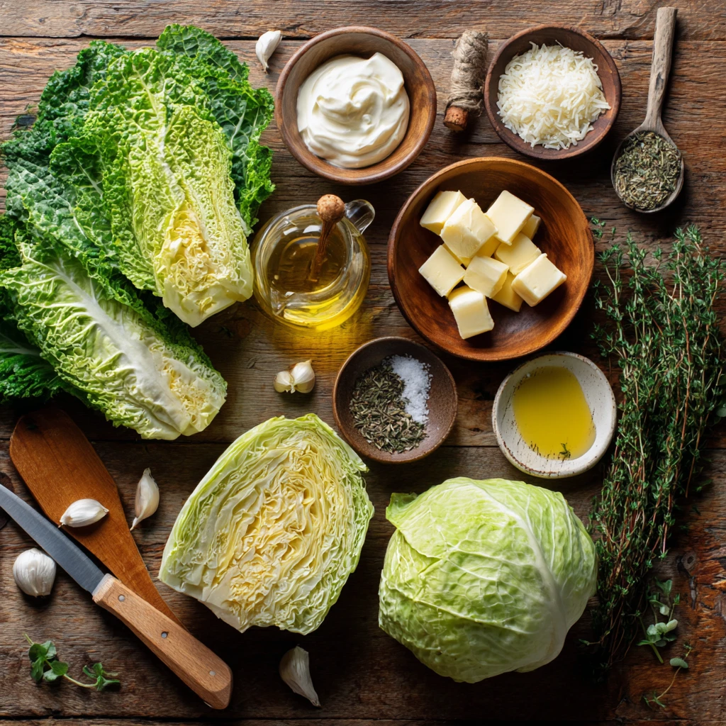 Creamy Garlic Butter Melting Cabbage