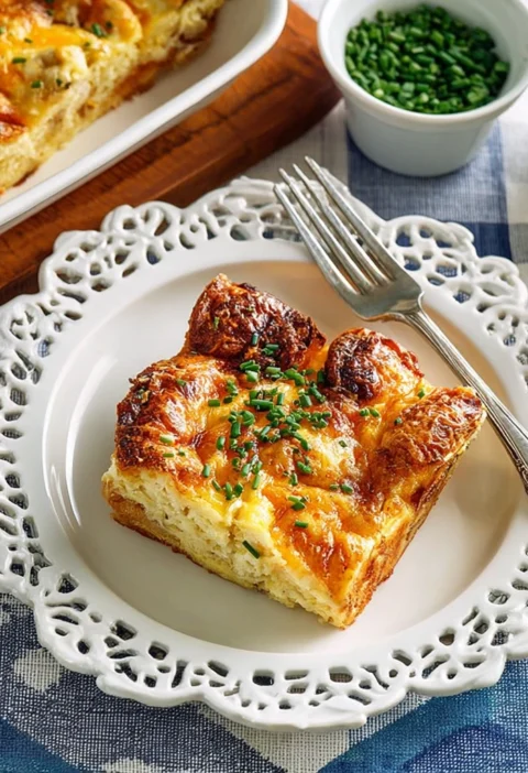 Croissant Breakfast Casserole