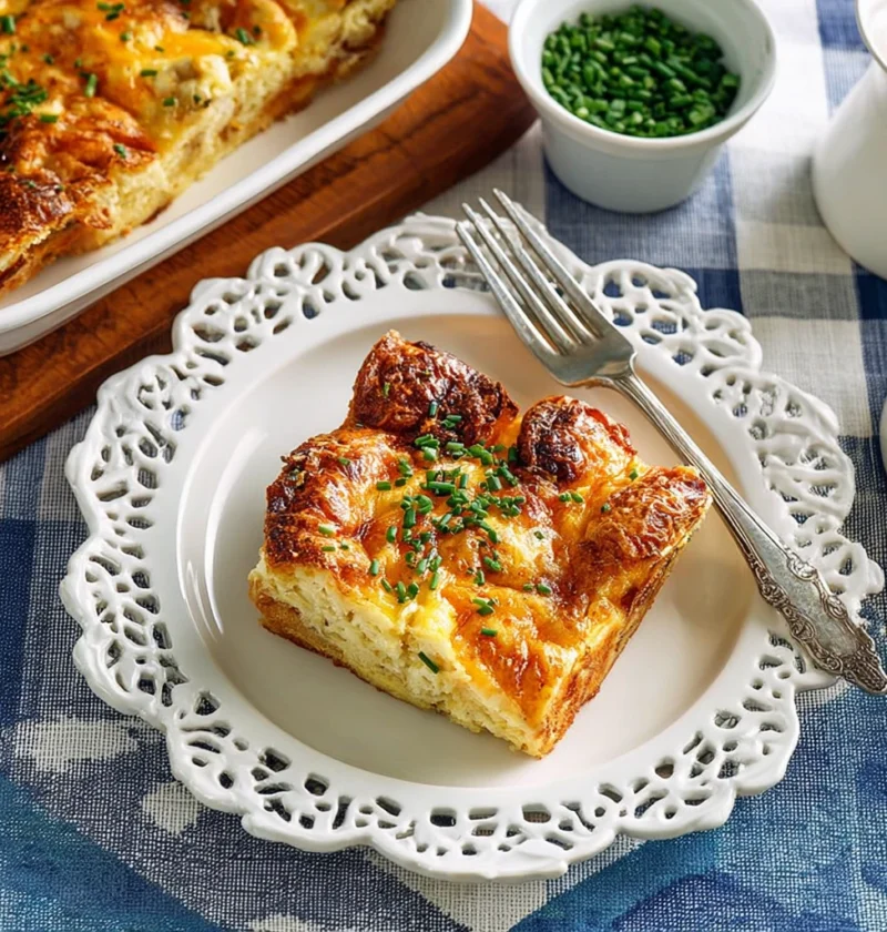 Croissant Breakfast Casserole