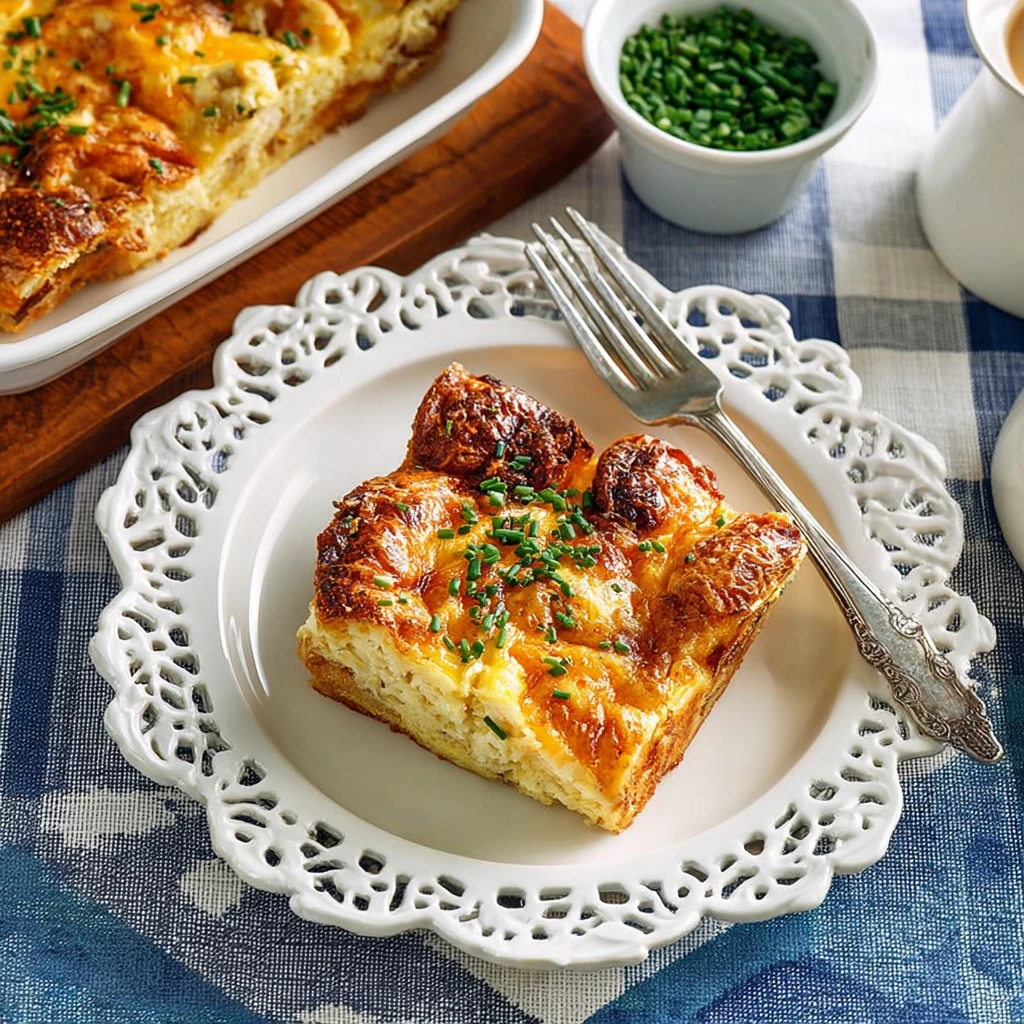 Croissant Breakfast Casserole