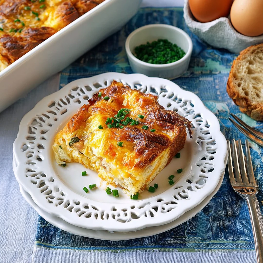 Croissant Breakfast Casserole