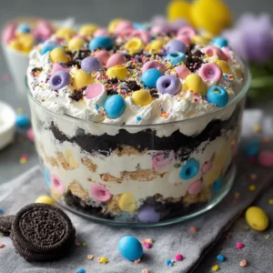 Easter Oreo Cookie Casserole