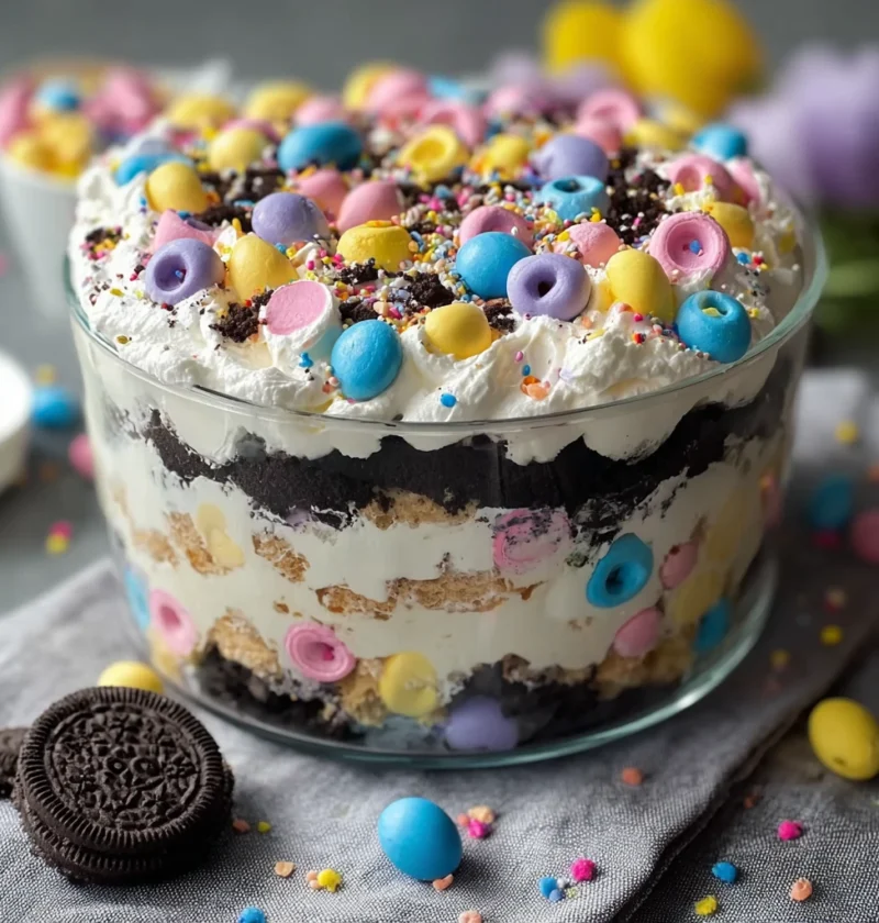 Easter Oreo Cookie Casserole
