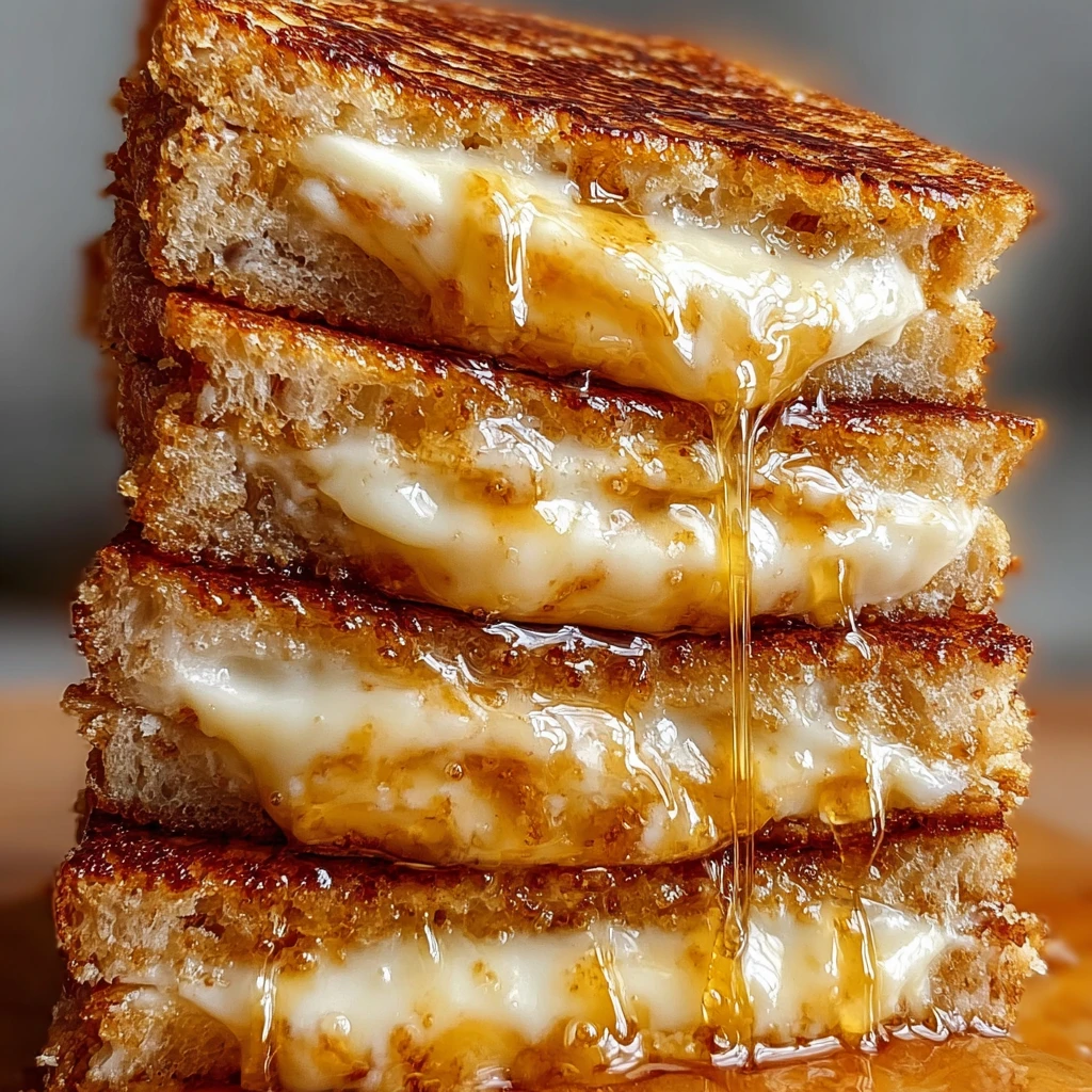 Goat Cheese Grilled Cheese with Honey