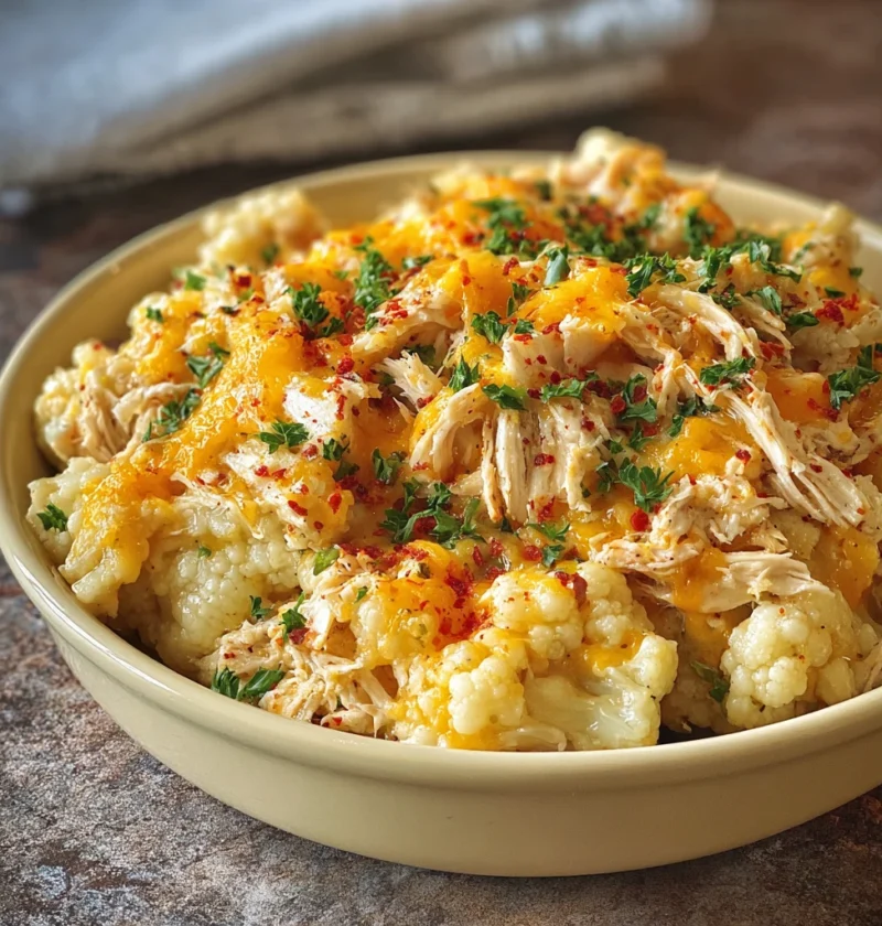 Healthy Chicken Cauliflower Casserole