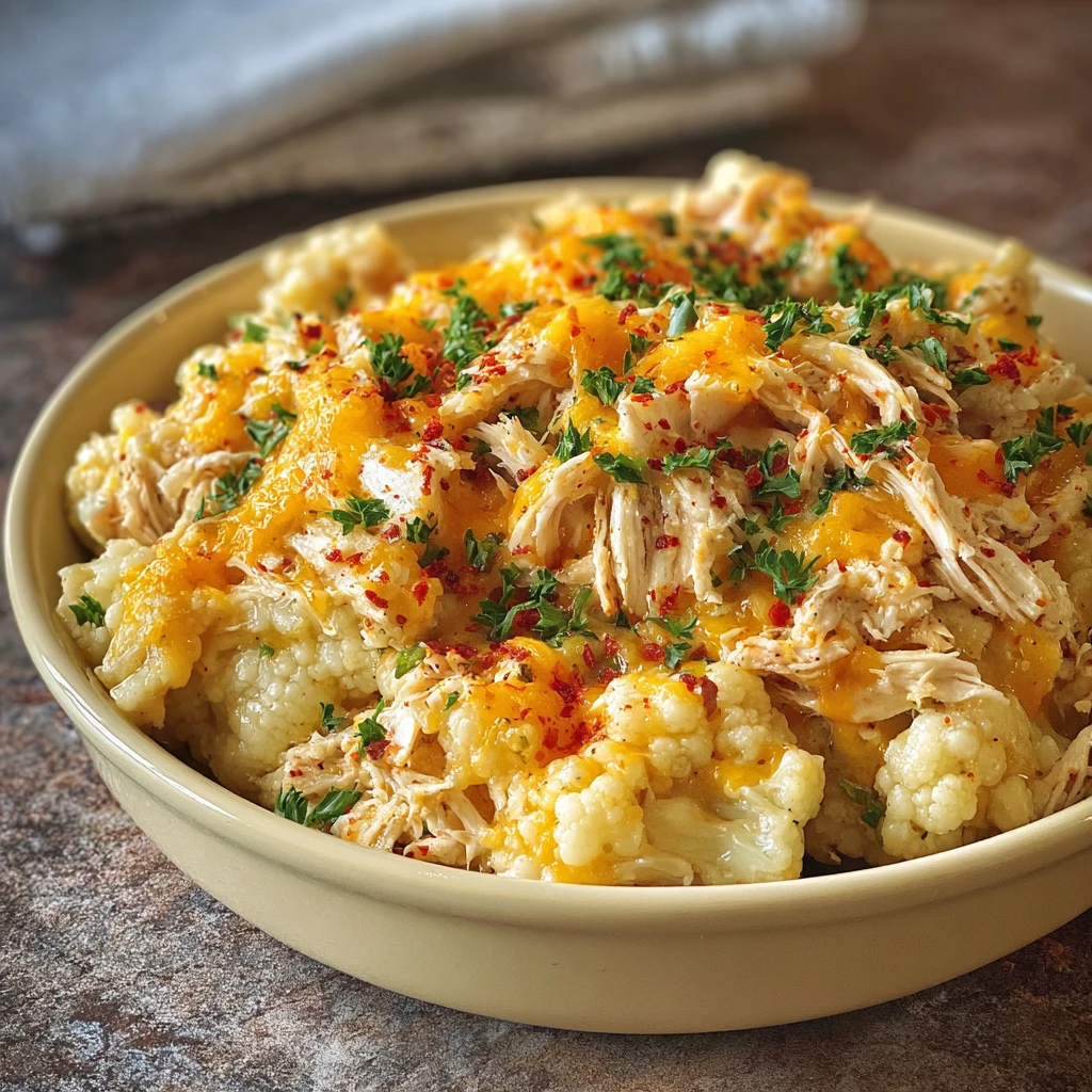 Healthy Chicken Cauliflower Casserole