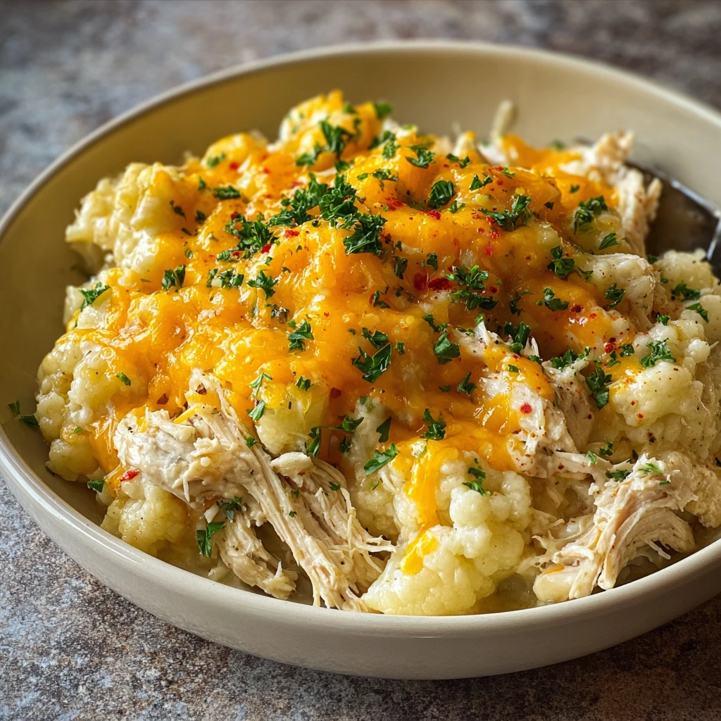 Healthy Chicken Cauliflower Casserole