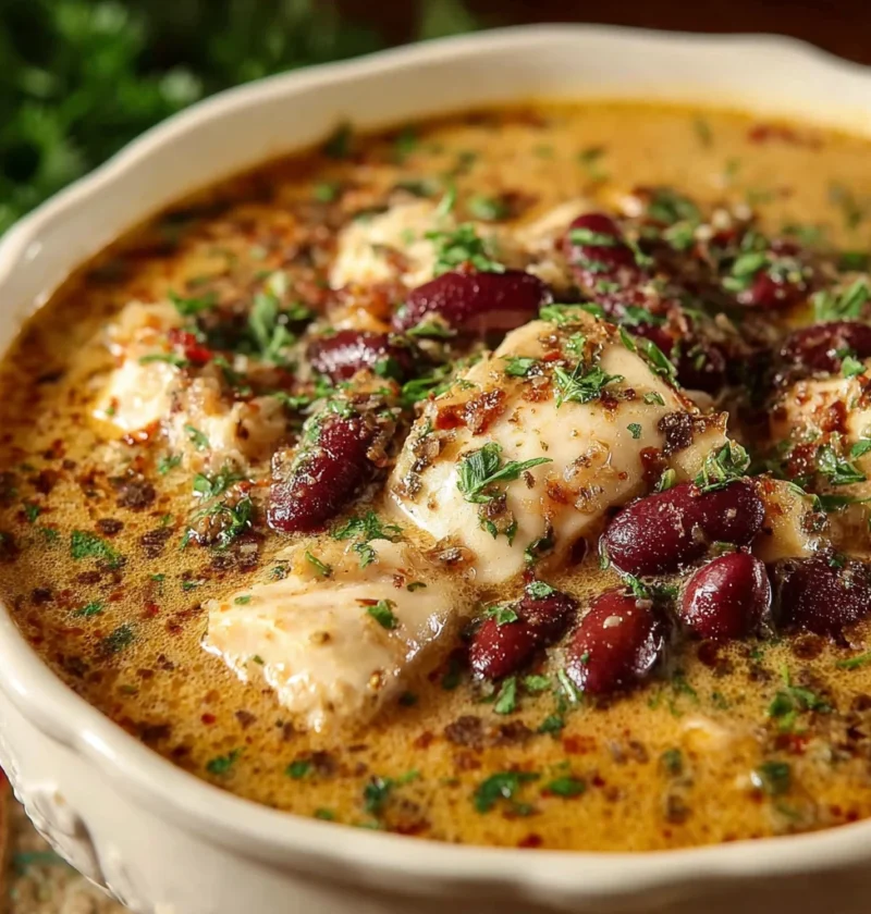 Make Cajun White Chicken Chili