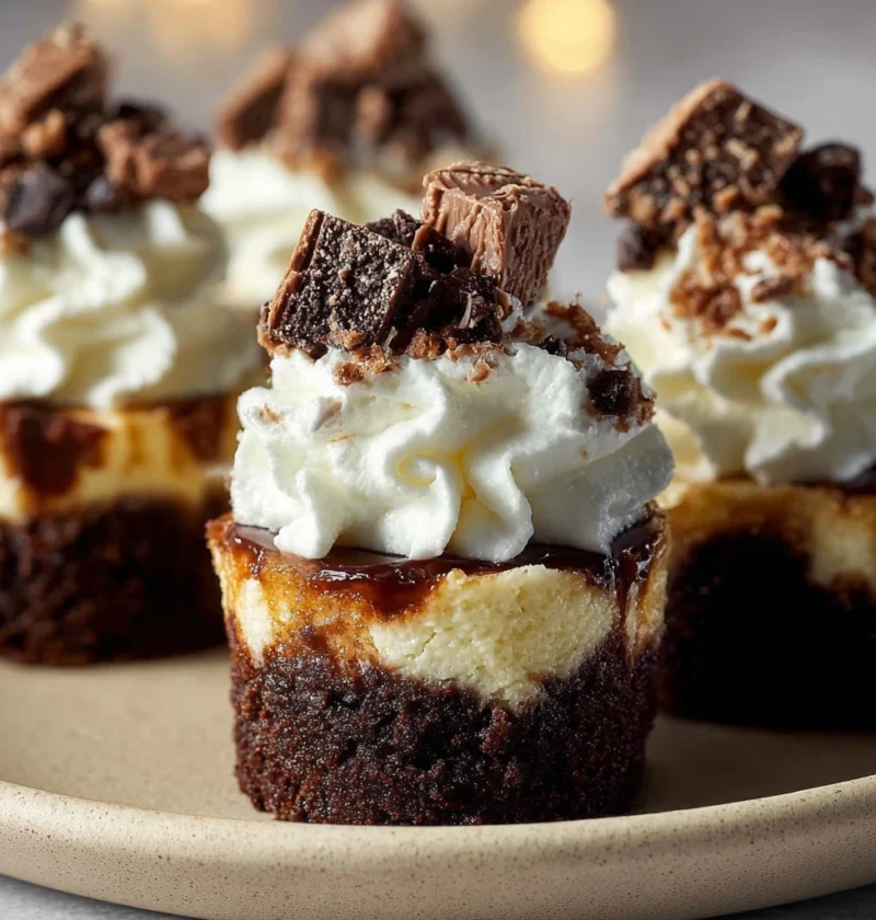 Loaded Brownie Cheesecake Cups