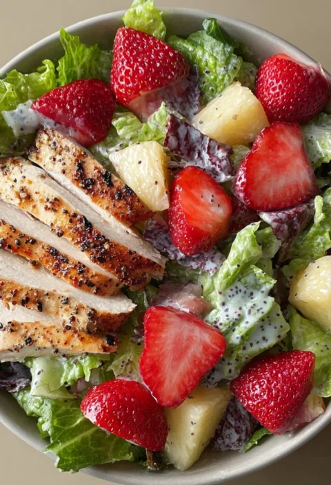 Panera Strawberry Poppyseed Salad